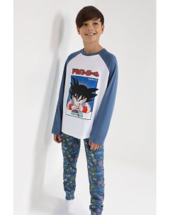 Хлопковая пижама с принтом Gioco