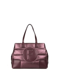 Стеганая сумка с логотипом бренда Fabretti