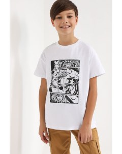 Хлопковая футболка с принтом Gioco