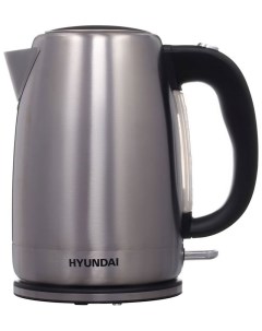 Чайник электрический HYK S2030 1 7л 2200Вт серебристый матовый черный Hyundai