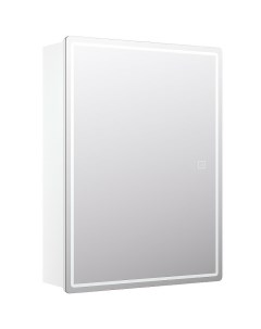 Зеркало шкаф Geometry 60 белый с подсветкой Vigo