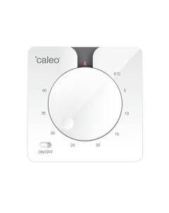 Терморегулятор аналоговый для теплого пола C430 белый Caleo