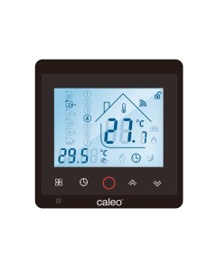 Терморегулятор цифровой программируемый для теплого пола С936 черный с поддержкой Wi Fi Caleo