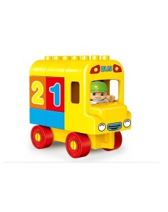 Конструктор Жёлтый автобус арт 1023 21дет коробка Gorock