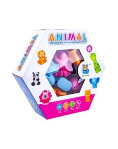 Игрушка для ванной набор игрушек для ванной Веселые животные ES56087 Nagoo toys