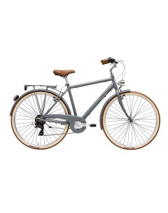 Велосипед City Retro Man 28 2021 19 5 матовый серый Adriatica