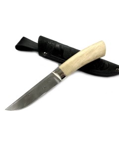 Нож Тифлис Н14Д сталь контрастный дамаск 65Г Х12МФ1 никель берёза Златоуст