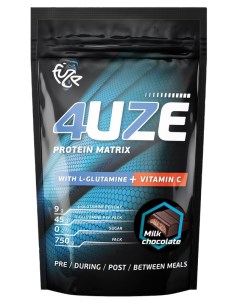 Протеин Protein Glutamine 750 г молочный шоколад 4uze