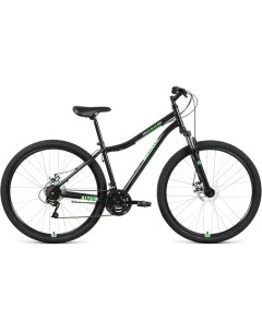 Велосипед MTB HT 29 2 0 Disc 2021 19 черный ярко зеленый Altair