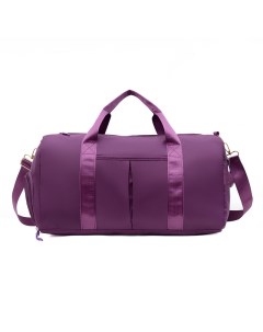 Спортивная сумка через плечо дорожная унисекс фиолетовая Just fit