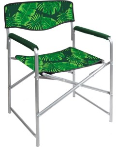 Кресло складное туристическое арт КС3 цвет с тропическими листьями Nika