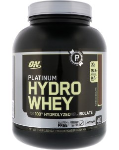 Протеин Platinum HydroWhey 1590 г turbo chocolate Optimum nutrition