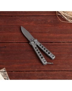 СИМАЛЕНД Нож бабочка Киллер мини серебристый клинок 4 5 см 4679972 Nobrand