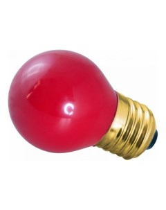 Лампа накаливания e27 10 Вт красная колба 10 шт Neon-night