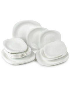 Набор сервиз столовой посуды на 6 персон Carine White 18 предметов Luminarc