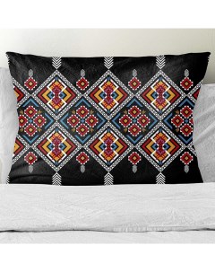 Подушка декоративная 30х50 Марокканские узоры велюр Zaberite