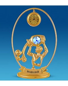 Фигурка с часами Знак Зодиака Водолей Юнион 13 см Crystal temptations