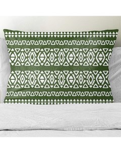 Подушка декоративная Марокканские узоры велюр Зеленые кружева 30х50 Zaberite