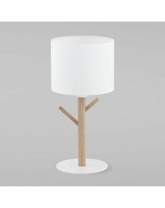 Настольная лампа с абажуром 5571 Albero коричневый белый Tk lighting