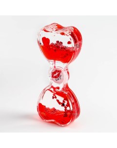 Гелевые часы с мигающим шариком 13 х 7 5 см красные Nobrand