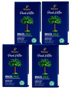 Кофе молотый Privat Kaffee Brazil Mild 4 шт по 250 г Tchibo