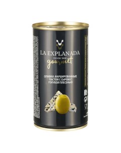 Оливки фаршированные пастой с сыром с голубой плесенью 350 г La explanada