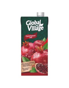 Напиток сокосодержащий Гранатовый сад гранат яблоко вишня 1 93 л Global village