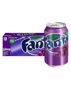Газированный напиток Фанта Grape со вкусом винограда США 355 мл 12 шт Fanta