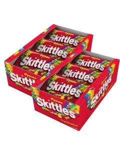 Скитлс драже Фрукты в разноцветной глазури 38 г х 24 шт Skittles