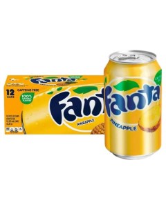 Газированный напиток Pineapple со вкусом Ананаса США 355 мл 12 шт Fanta