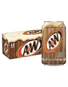 Газированный напиток Root Beer безалкогольное корневое пиво США 355 мл 12 шт A&w