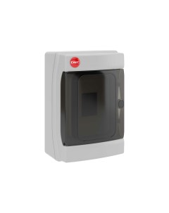 Щит распределительный навесной ЩРн П 4 IP65 пластиковый прозрачная дверь серый 85604 Dkc