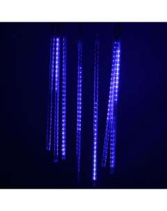 Световая гирлянда новогодняя Уличная cосульки палки стекающие рифленые 7787 0 3м синий Led