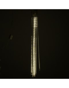 Световая гирлянда новогодняя Сосульки палки стекающие рифленые 7788 3 м белый теплый Led