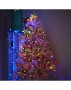 Светодиодная гирлянда Конский хвост новогодняя на ёлку H0150 10 нитей 2 м цветная Baziator