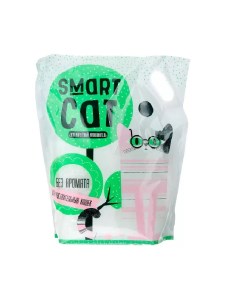 Наполнитель для туалета кошек силикагелевый без запаха 4 шт по 3 32 кг Smart cat