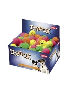 Игрушка для собак мяч смайлик 7 2см 24шт Nobby