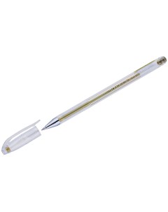 Ручка гелевая Crown Metallic HJR 500GSM золотистая 0 7 мм 1 шт Арт узор