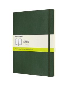 Блокнот Classic Soft Xlarge 96 листов нелинованный 19 х 25 см зеленый Moleskine