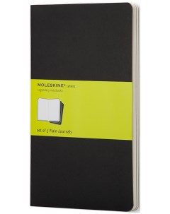 Записная книжка нелинованная Cahier Journal Pocket 90х140 мм 64 стр черный 3ш Moleskine