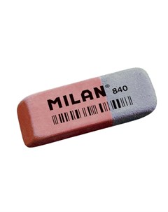 Ластик каучуковый Milan 840 комбинир для стирания чернил и графита Milana