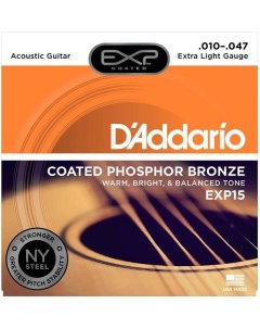 Струны для акустической гитары DAddario EXP15 D`addario