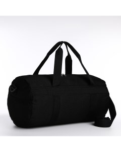 Сумка дорожная на молнии наружный карман держатель для чемодана длинный ремень цвет черный Nobrand