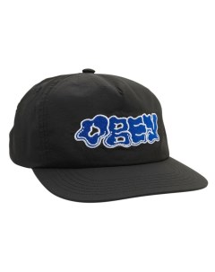 Кепка Slug 5 Panel Snapback Black 2023 Obey