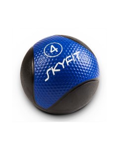 Медицинский мяч 4 кг SF MB4k черный синий Skyfit