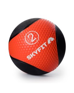 Медицинский мяч 2 кг SF MB2k черный красный Skyfit