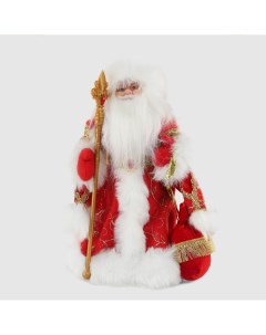Фигура анимационная Дед Мороз в красной шубе с мелодией 40 см Sote toys
