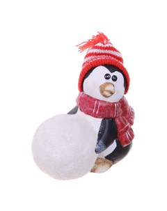 Фигурка Пингвин в шапке 16см P000437 Festive