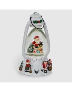 Фонарь декоративный новогодний Дед мороз 22 5 см Sinowish