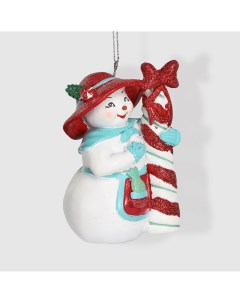 Игрушка елочная снеговик с конфетой 9 5 см Kurt s. adler